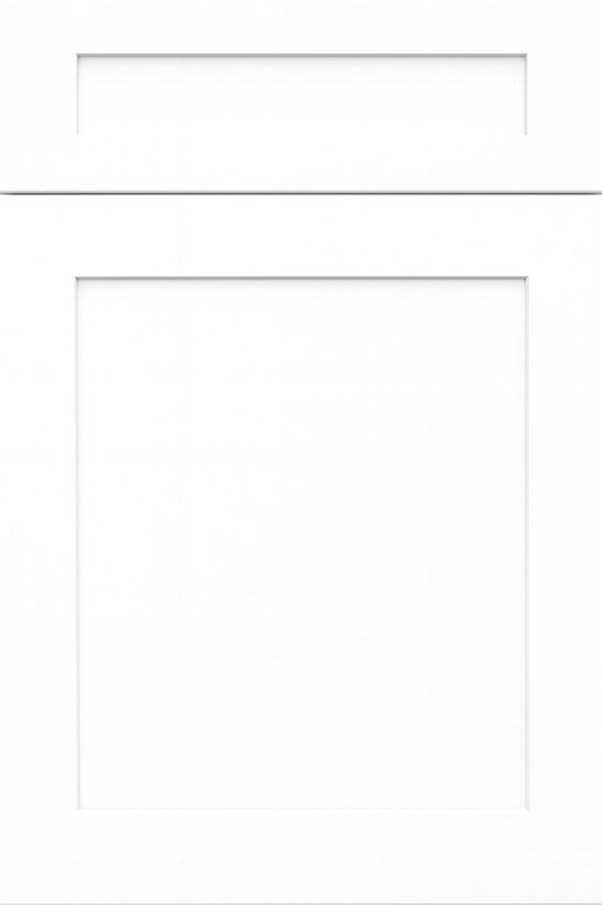 Adornus Metropolitan White Shaker door previewed in Web Gray