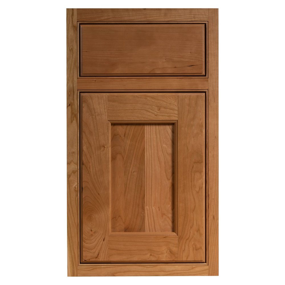 Crystal Banning cabinet door in natural on Cherry