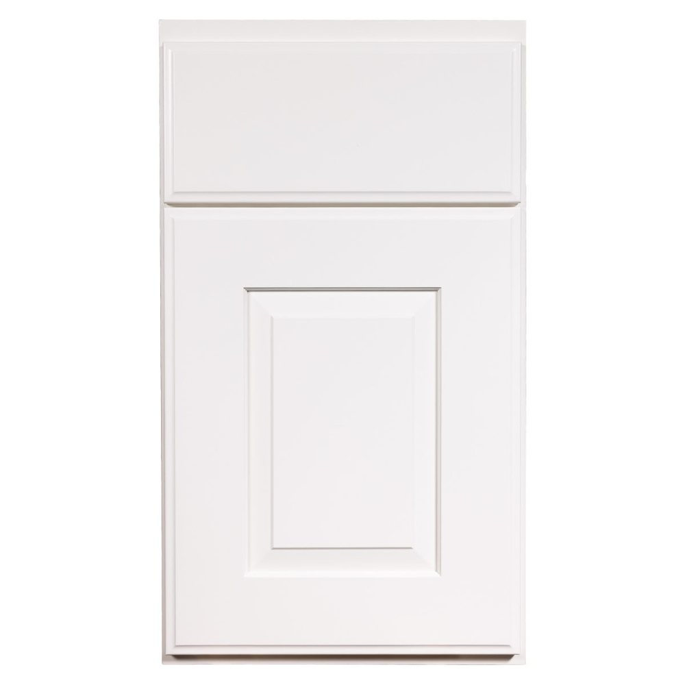 Crystal Berkshire cabinet door in Frosty White on PGM