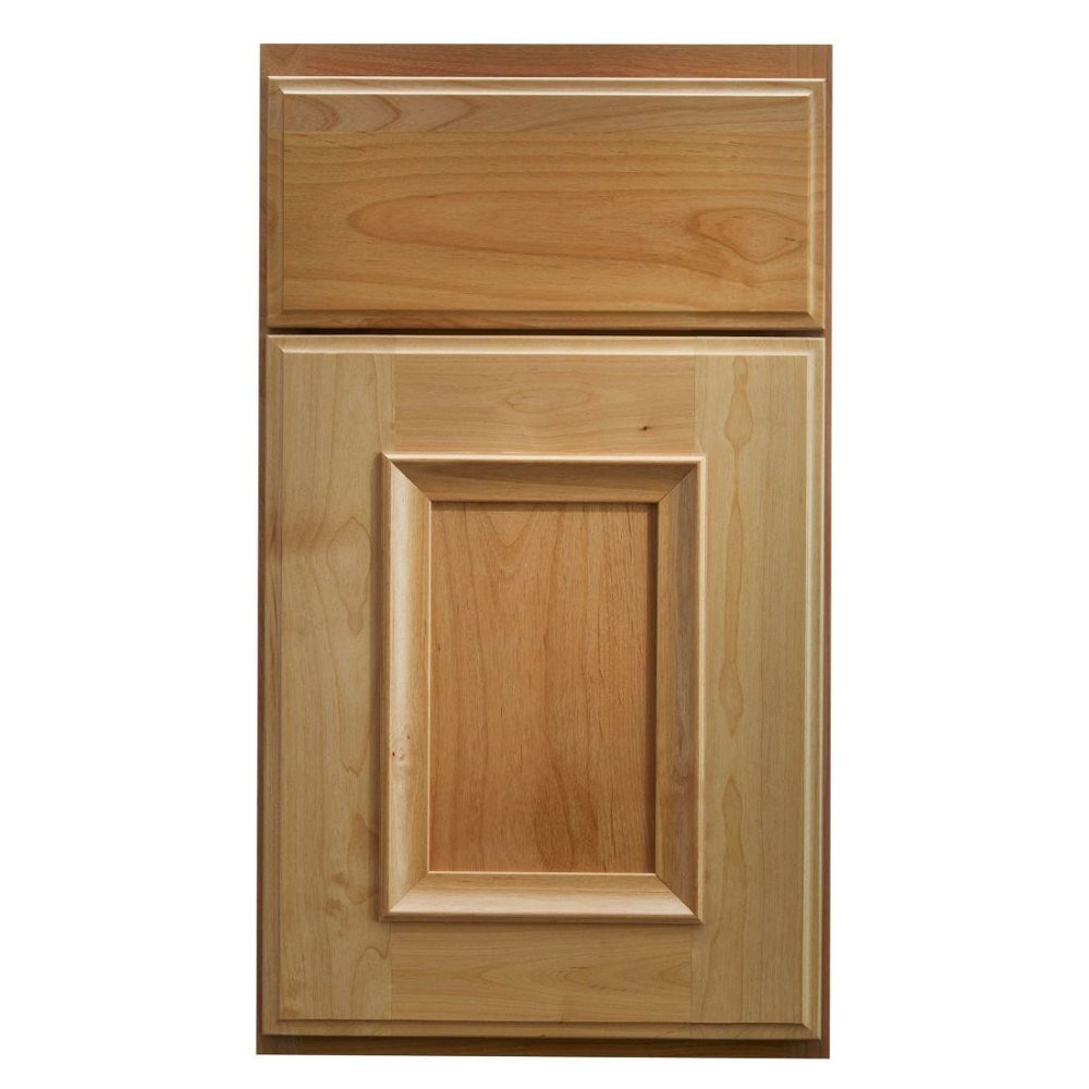 Crystal Hanover cabinet door in Natural on Alder