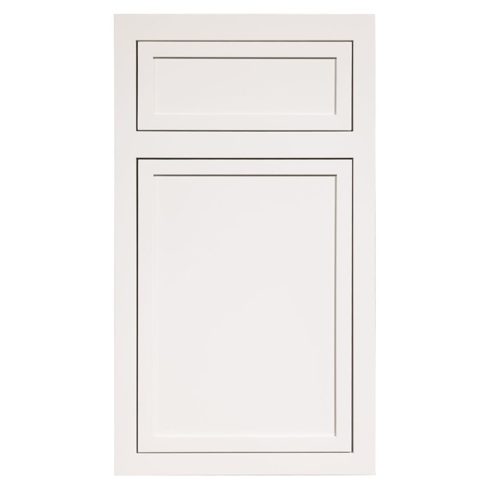 Crystal Hayes Lake cabinet door in Frosty White on PGM