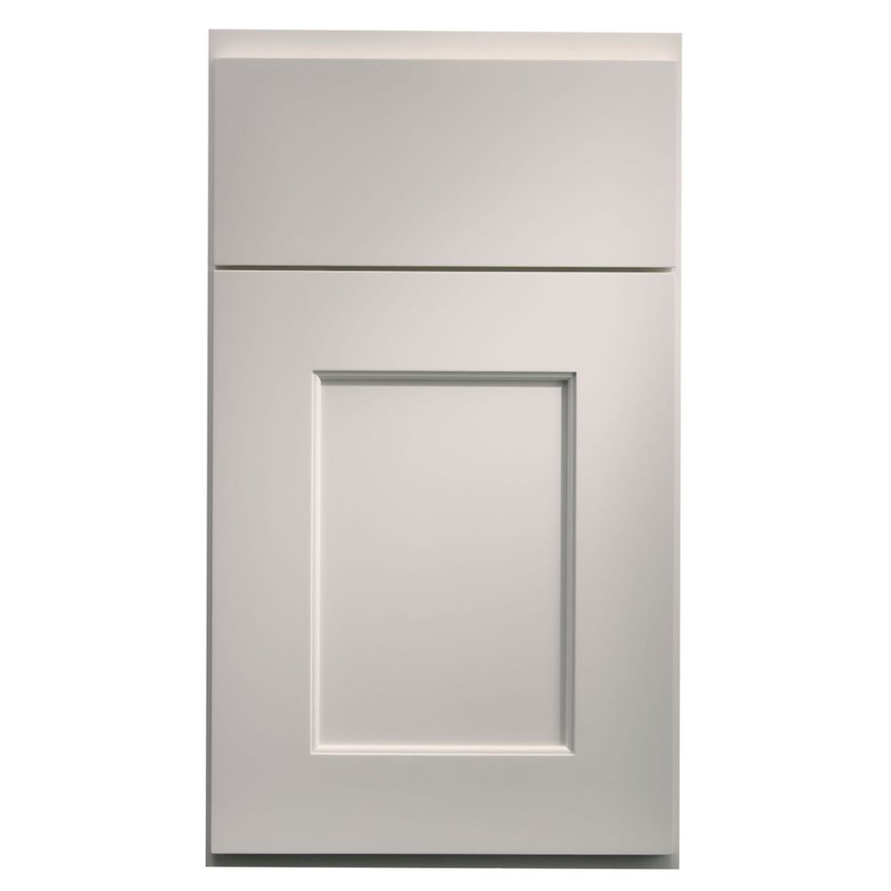 Crystal Lanesboro cabinet door in Frosty White on PGM