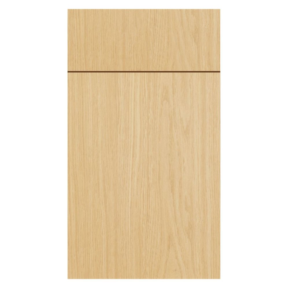 Crystal Muskoka cabinet door in Light Oak