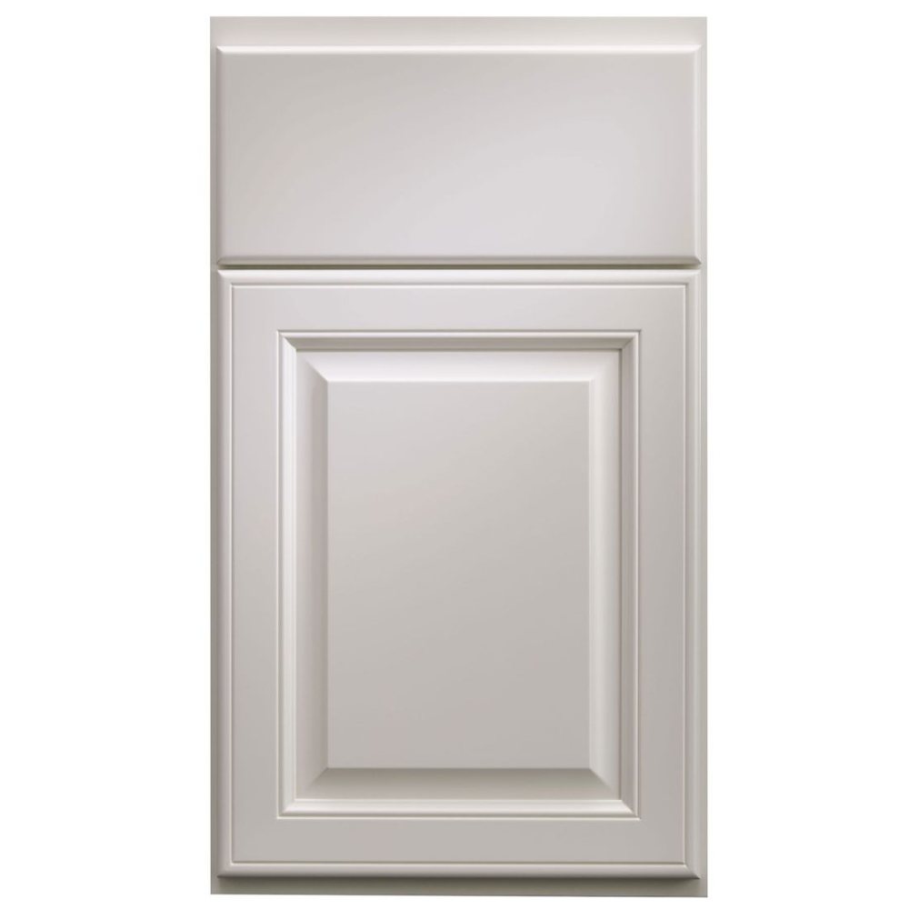 Crystal Savannah cabinet door in Frosty White on PGM