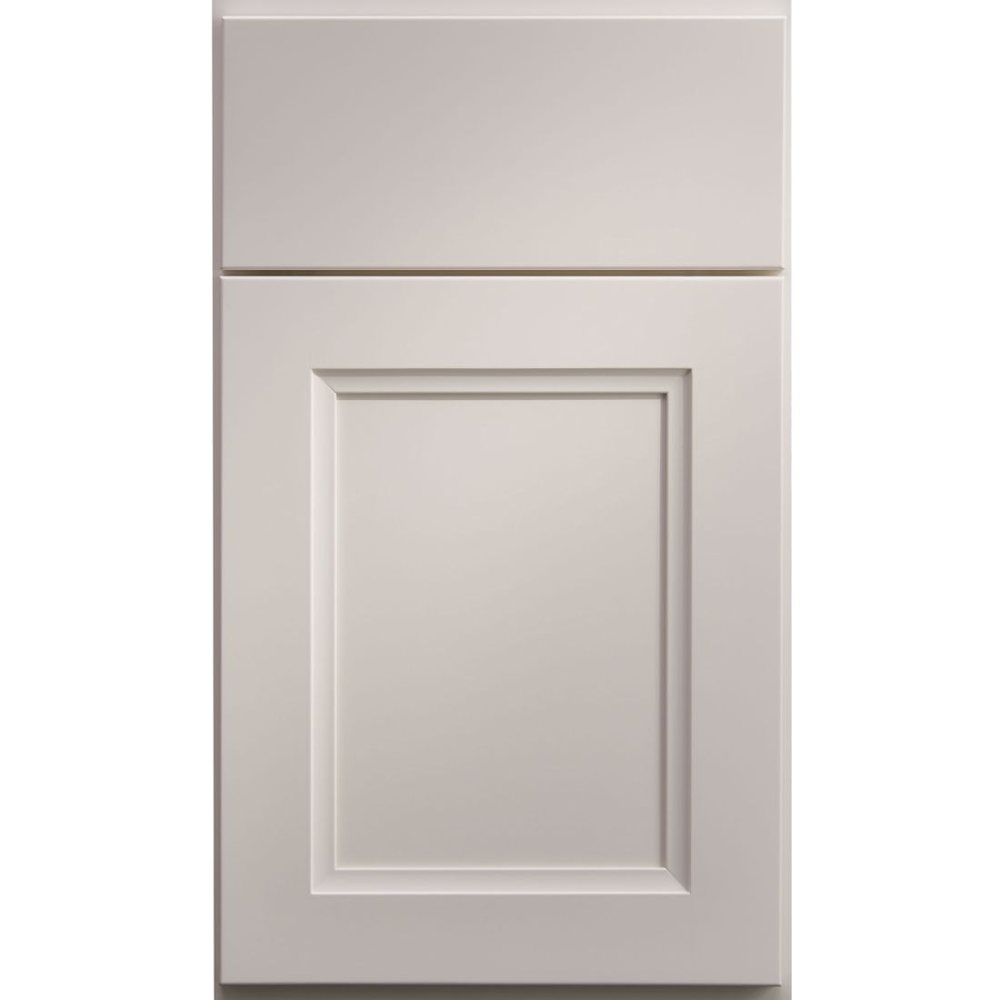 Crystal Tacoma cabinet door in Frosty White on PGM