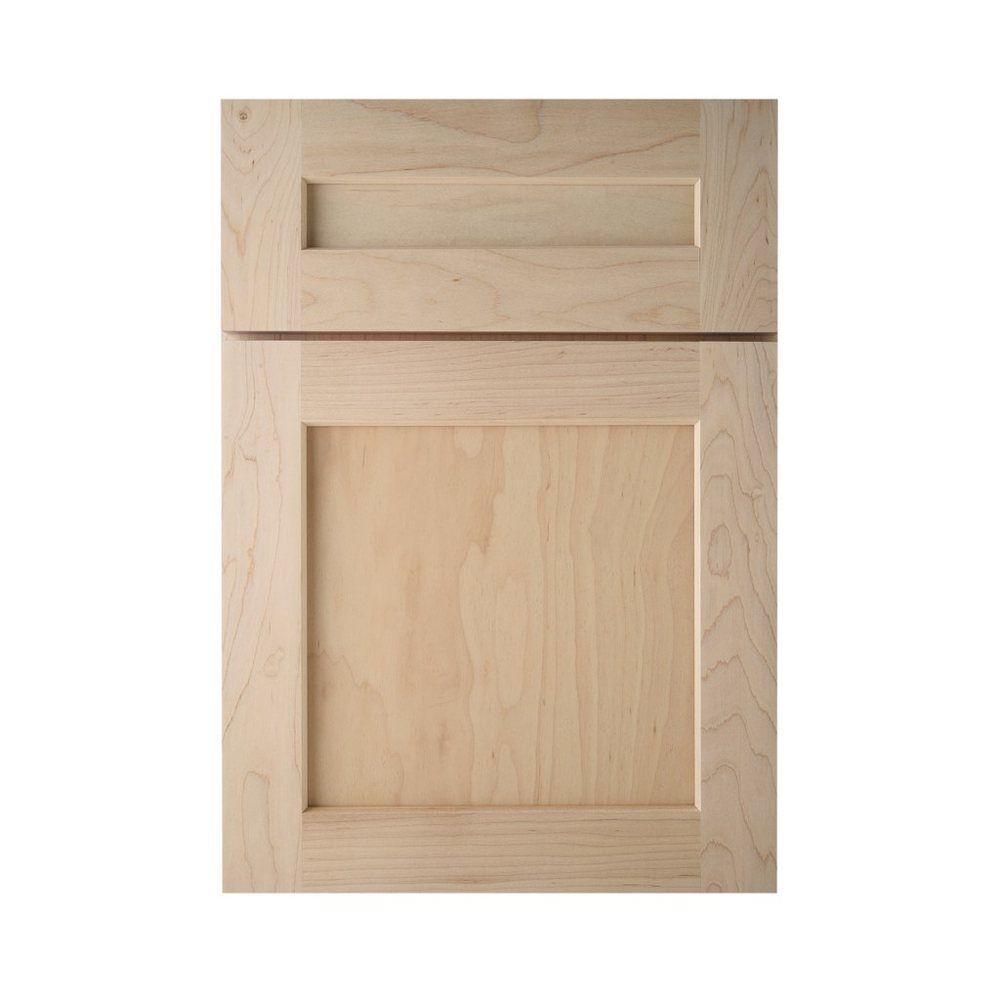 Kith Cottage cabinet door in natural maple, unfinished sample