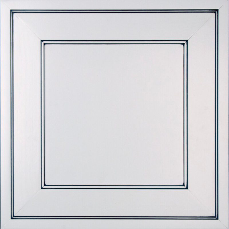 Kith Destin cabinet door — Chocolate glaze on Bright White
