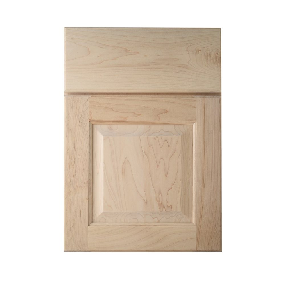 Kith Hampton cabinet door in natural maple, unfinished sample