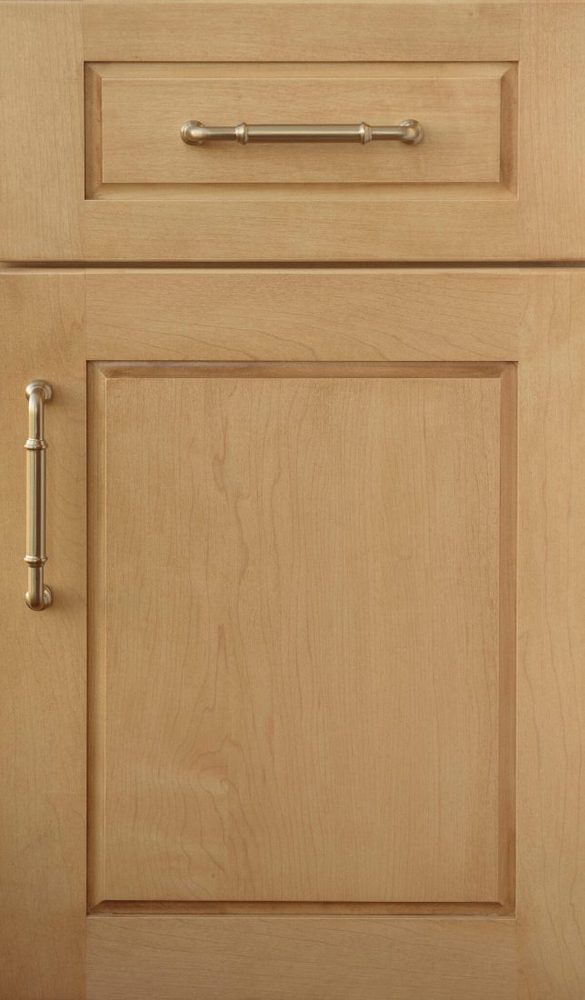 Plain & Fancy Belmont cabinet door — hard Maple · full overlay · Matte Sheen · Bisque