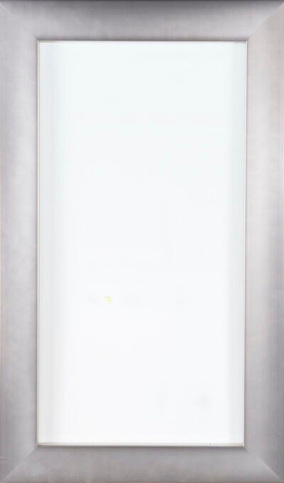 Plain & Fancy Element cabinet door in Arctic Gold on metal