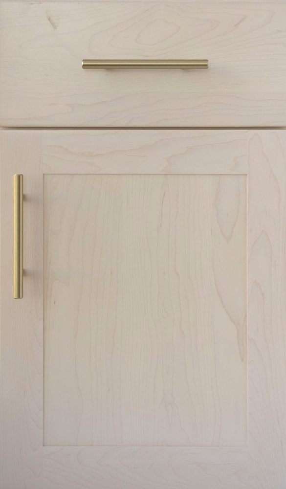 Plain & Fancy Foundry cabinet door — Hard Maple · full overlay · satin sheen · Pearl