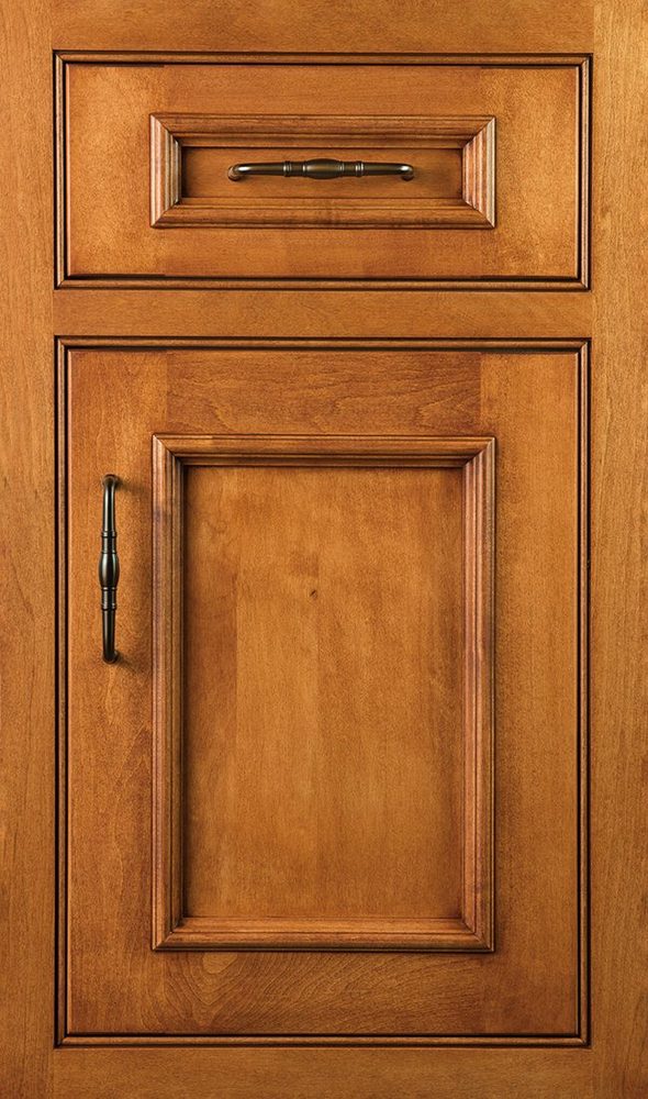 Plain & Fancy Kent cabinet door — Hard · Maple · Nutmeg · Frost · Choc · beaded inset