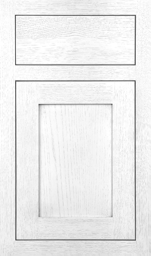 Plain & Fancy Quaker door previewed in Alabaster
