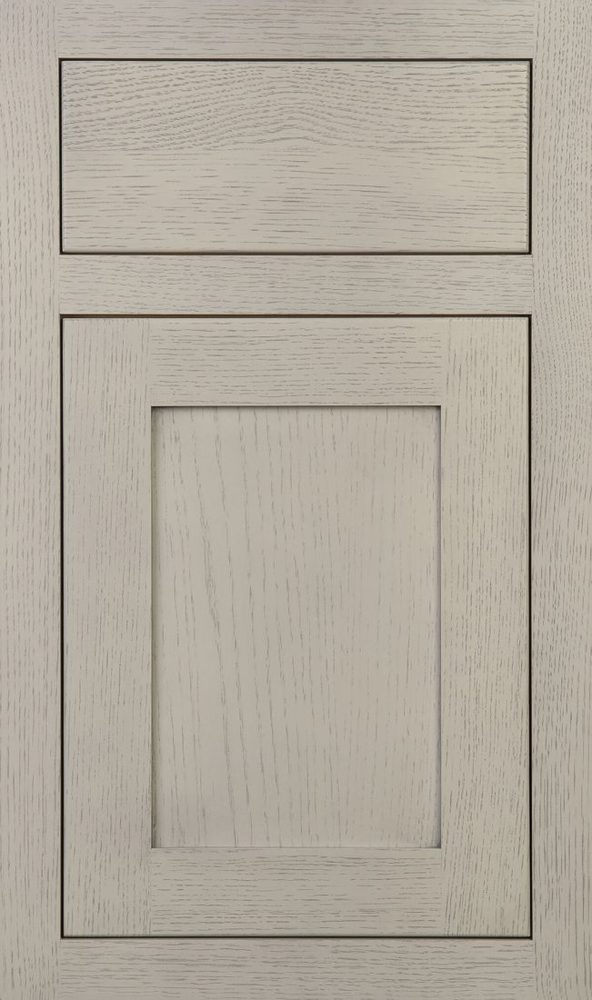 Plain & Fancy Quaker cabinet door — rift cut white oak · Alps · flush inset