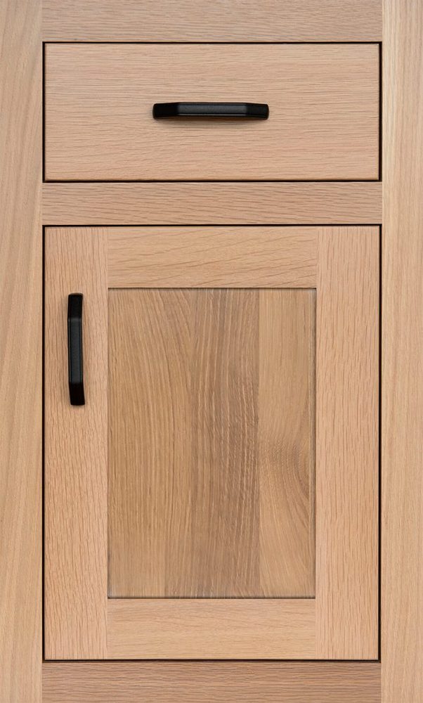 Plain & Fancy Quaker cabinet door — Riftcut White Oak · Custom