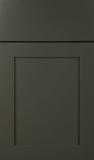 Plain & Fancy Shaker cabinet door in Maple · Jodi Grey · full overlay
