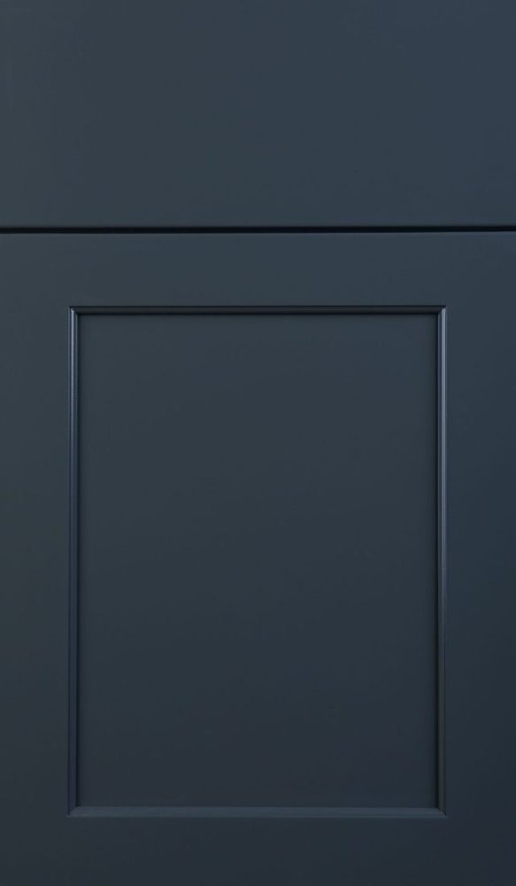 Plain & Fancy Vogue cabinet door — Maple · Cannonball · full overlay