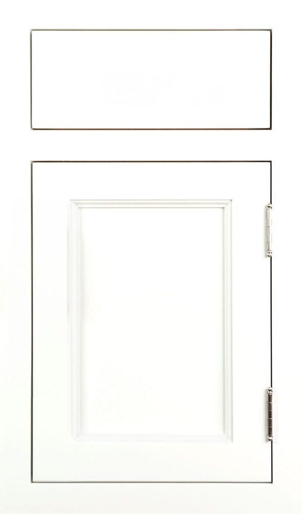Plain & Fancy Vogue cabinet door — Maple · White · flush inset