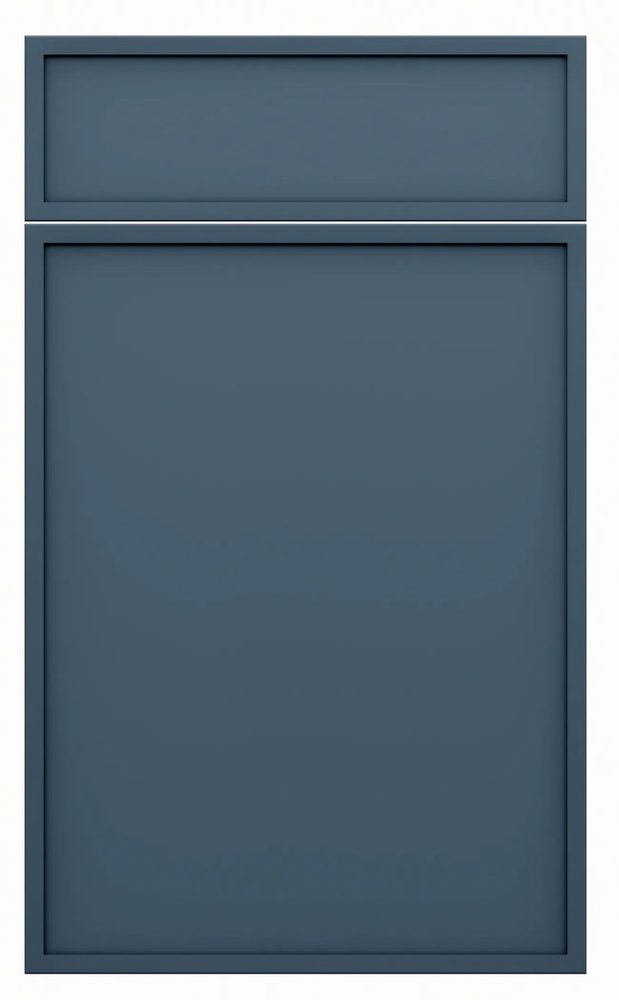 St. Martin Montauk door in Ocean Blue — St. Martin render