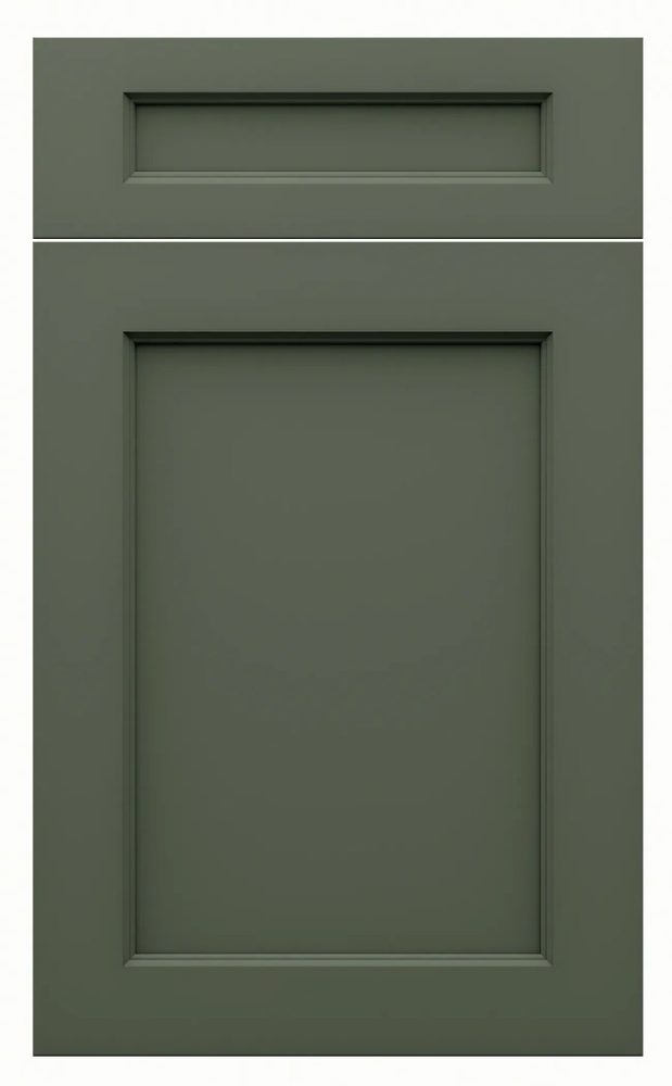 St. Martin Mystic door in Pewter Green — St. Martin render