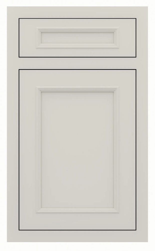 St. Martin Ridgewood door in Dove Gray — St. Martin render