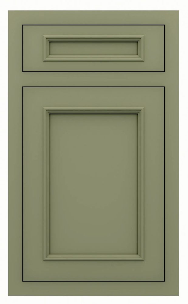 St. Martin Ridgewood door in Forest Green — St. Martin render