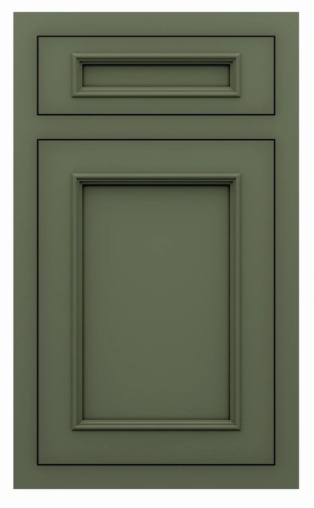 St. Martin Ridgewood door in Pewter Green — St. Martin render