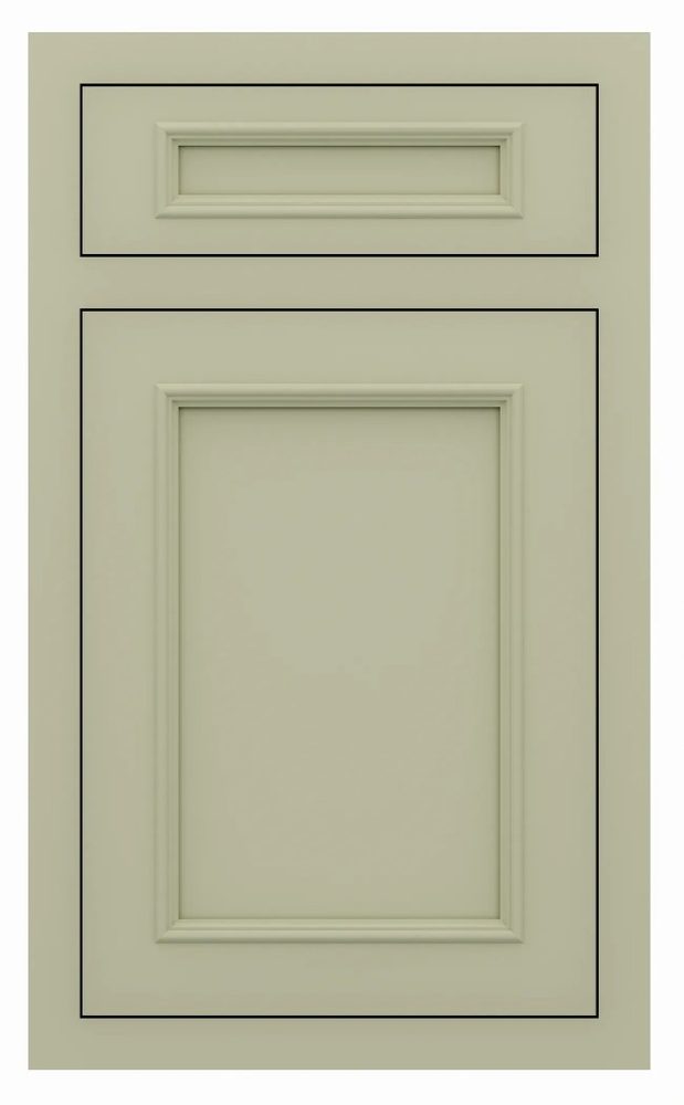 St. Martin Ridgewood door in Sage Green — St. Martin render