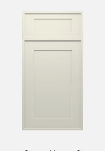 WoodConcept Cascade Blanc cabinet door in White