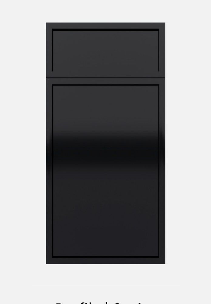 WoodConcept Profile Caviar cabinet door in Black