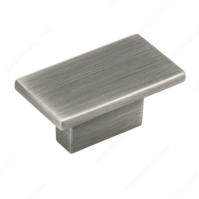 Richelieu Modern Metal Knob 810 in Antique Nickel — product photo