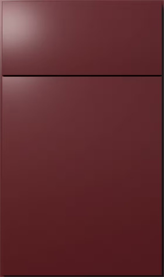 Fabuwood Luxe door in Cabernet Red