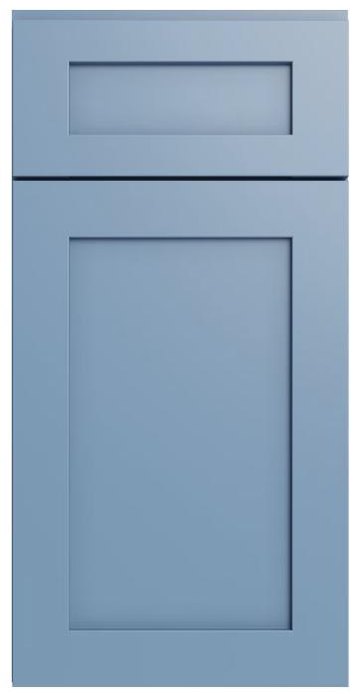 XTerra Blue Shaker cabinet door