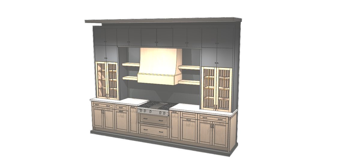 My House Kitchen Rochelle Park showroom — KithOne full-access display (design rendering)