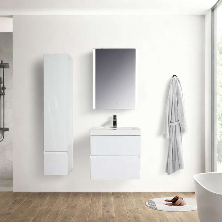 Blossom Assisi bathroom vanity, 24 inch, in Glossy White
