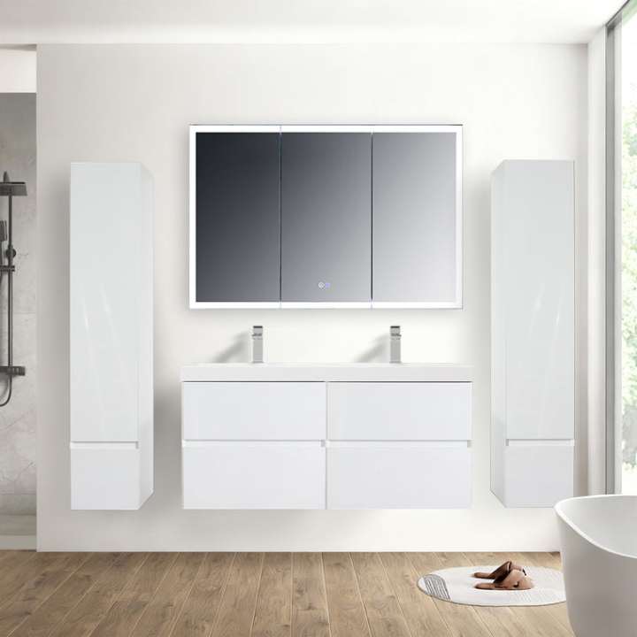 Blossom Assisi bathroom vanity, 48 inch, in Glossy White