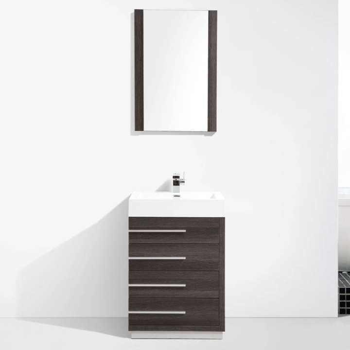 Blossom Barcelona bathroom vanity, 30 inch, in Dark Oak