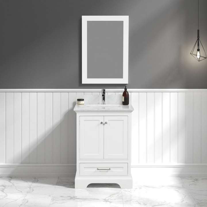 Blossom Copenhagen bathroom vanity, 24 inch, in Matte White