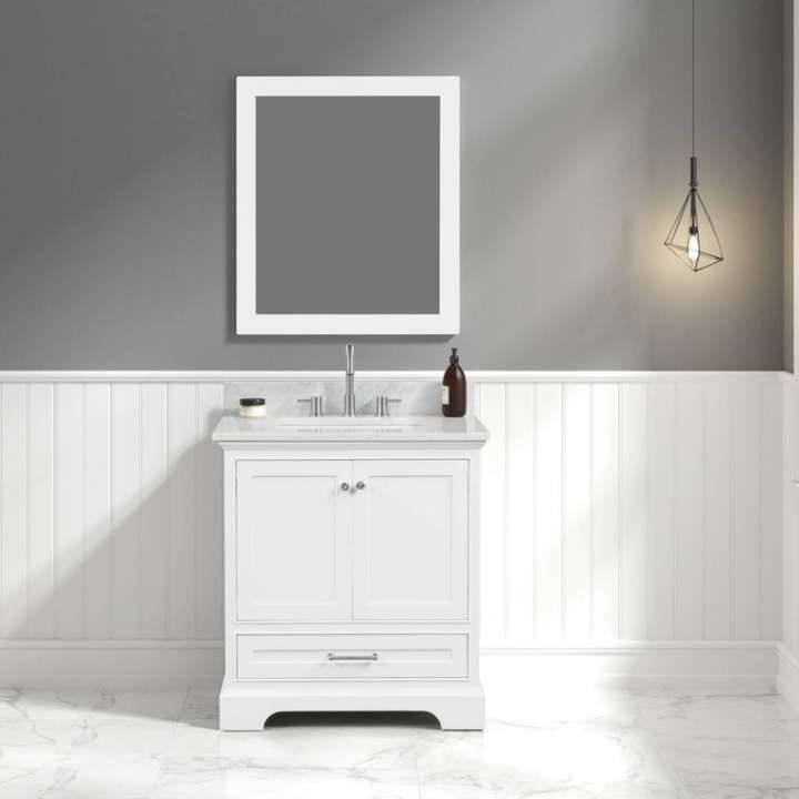 Blossom Copenhagen bathroom vanity, 30 inch, in Matte White