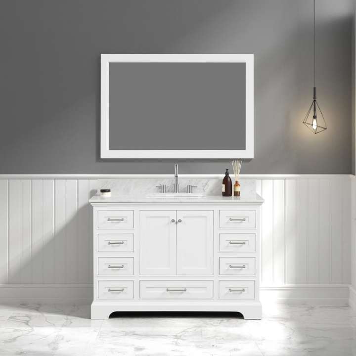Blossom Copenhagen bathroom vanity, 48 inch, in Matte White