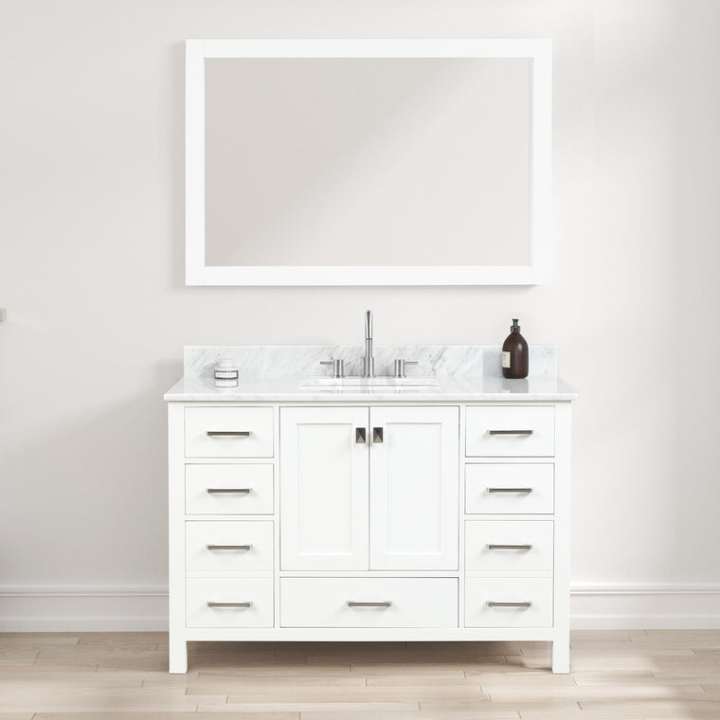 Blossom Geneva bathroom vanity, 48 inch, in Matte White