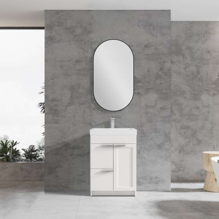 Blossom Hanover bathroom vanity, 24 inch, in Matte White