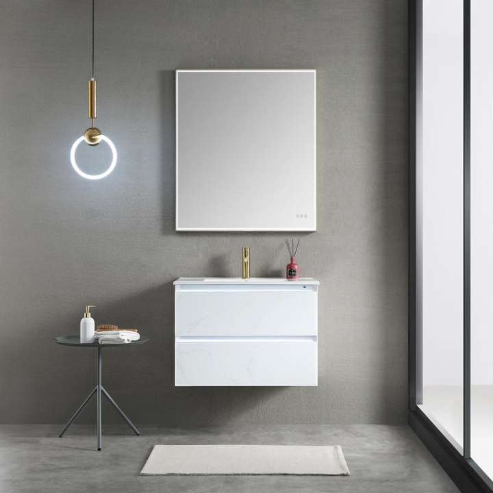 Blossom Jena bathroom vanity, 30 inch, in Calacatta White