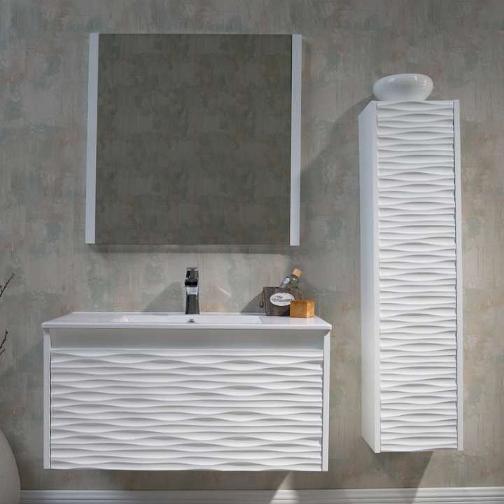 Blossom Paris bathroom vanity, 36 inch, in Glossy White