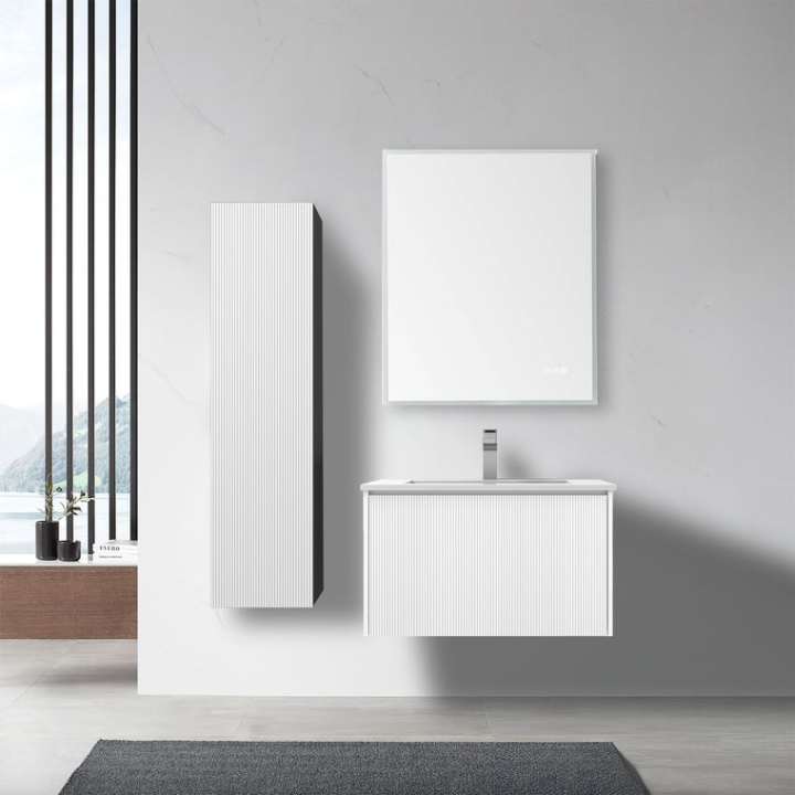 Blossom Positano bathroom vanity, 30 inch, in Matte White