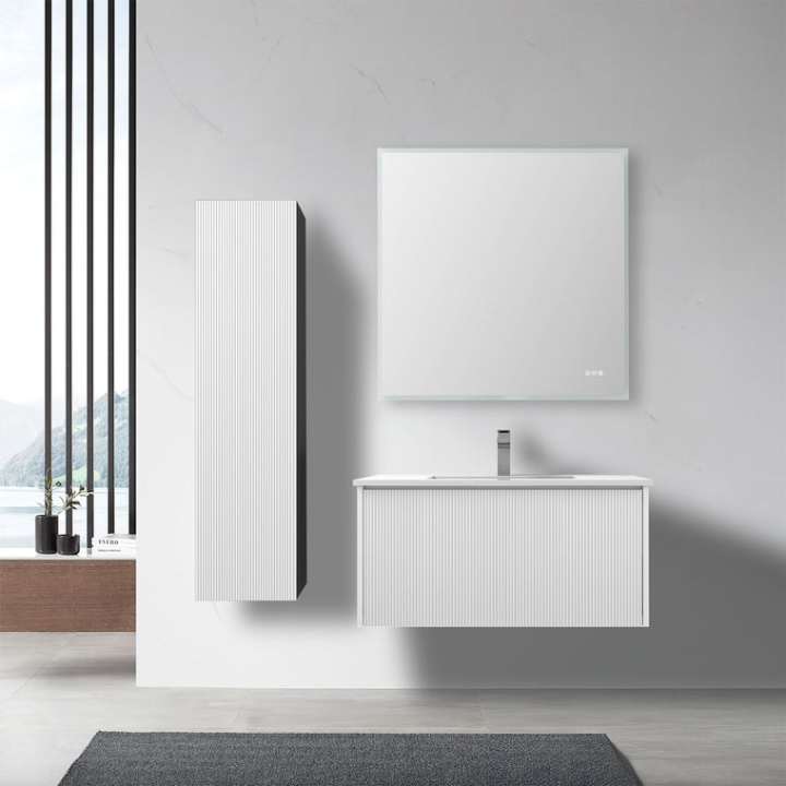 Blossom Positano bathroom vanity, 36 inch, in Matte White