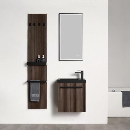 Blossom Rimini vanity in Dark Walnut Strip