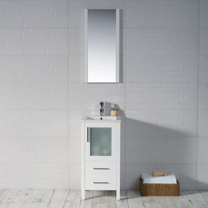 Blossom Sydney vanity, 16 inch, in Glossy White
