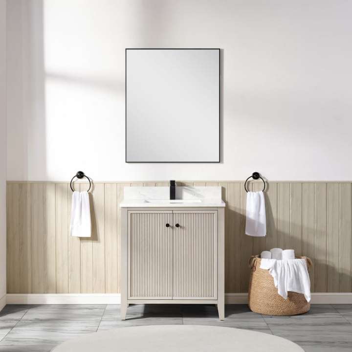 Blossom Torino bathroom vanity, 30 inch, in Washed Grey
