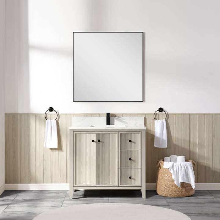 Blossom Torino bathroom vanity, 36 inch, in Washed Grey